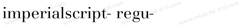 imperialscript- regu字体转换